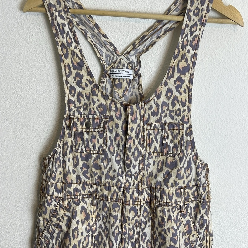 Urban Outfitters Leopard Print Jumpsuit in Beige and Brown